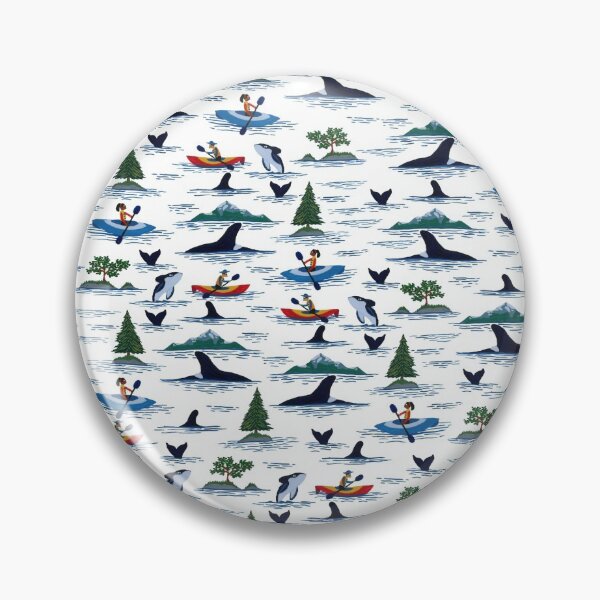 Item preview, Orca Encounter Ditsy (Tiny) Print designed and sold by paintedpansy.