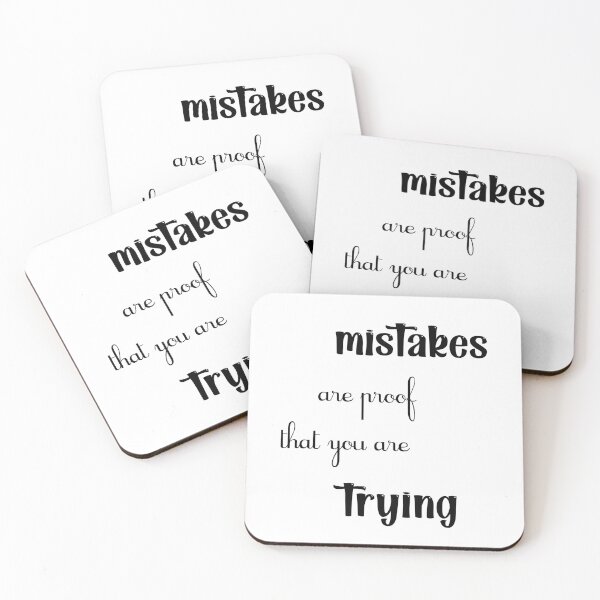 Item preview, Mistakes are proof that you are trying Motivational designed and sold by Trendy Stitch.