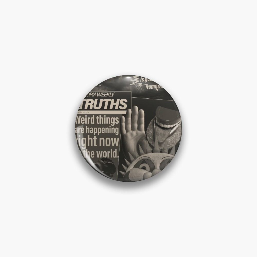 Travis Scott Utopia Style Dystopian Newspaper Poster Retro Vintage Sci-Fi  Design  Pin for Sale by t Store