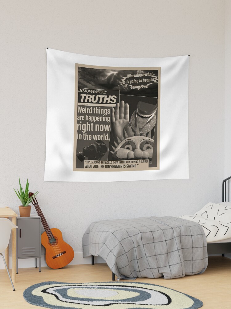 Travis Scott Utopia Style Dystopian Newspaper Poster Retro Vintage