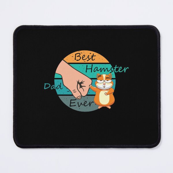 Item preview, Best Hamster Dad Ever vintage retro design with funny hamster illustration designed and sold by KElife.