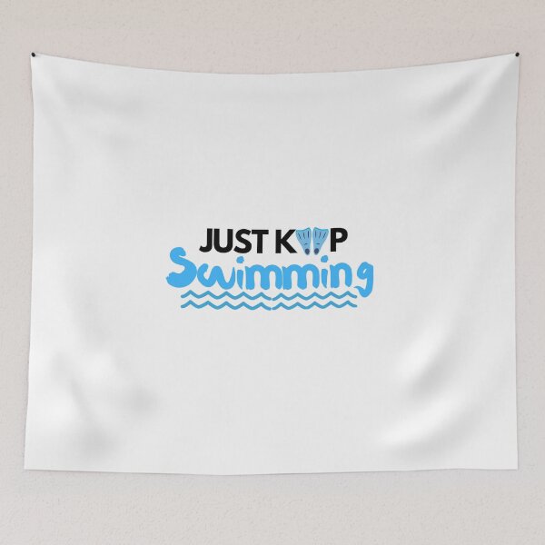 Item preview,  Swimmer Quote  Just keep swimming designed and sold by salahnewdesign.