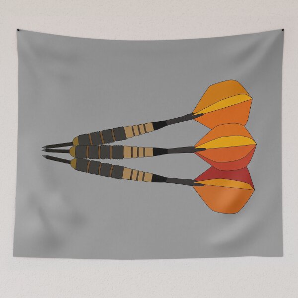 Item preview, Darts sport drawing designed and sold by Blondiabshop.