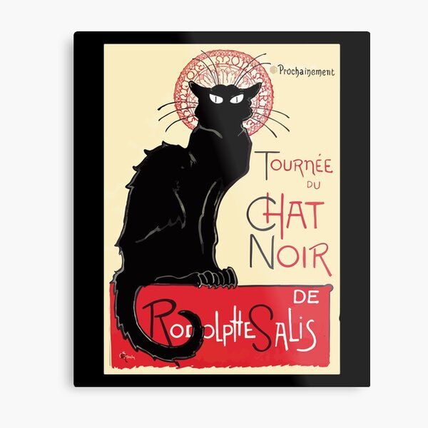 Chat Noir Metal Prints For Sale Redbubble