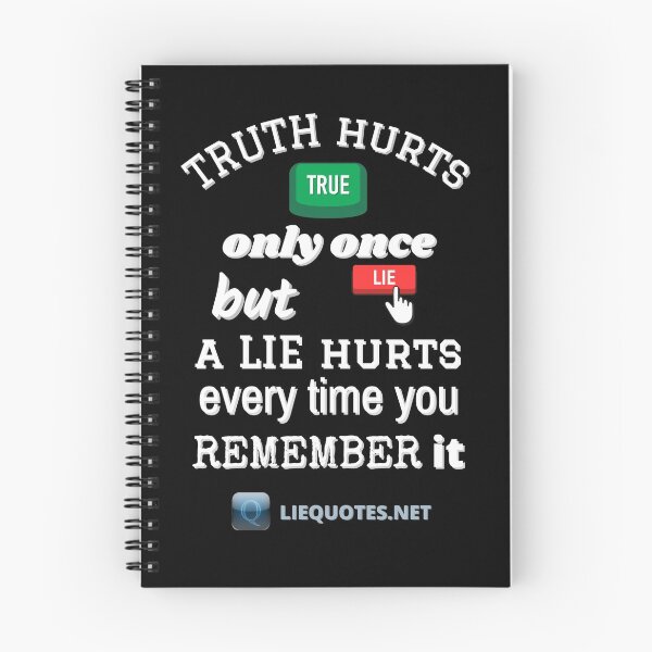 Item preview, Truth Hurts Only Once Quote Lie Quotes designed and sold by OliDesigns.