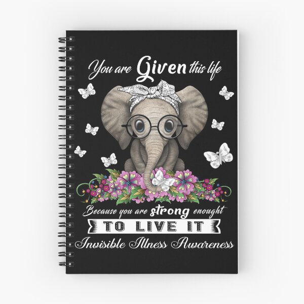 Item preview, Invisible Illness Warrior Cute Elephant Lover Gifts designed and sold by Adropine.