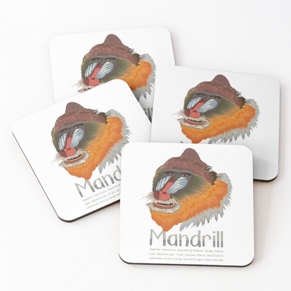 Item preview, Mandrill Monkey Lovers Infographic Facts Gift designed and sold by Maljonic.