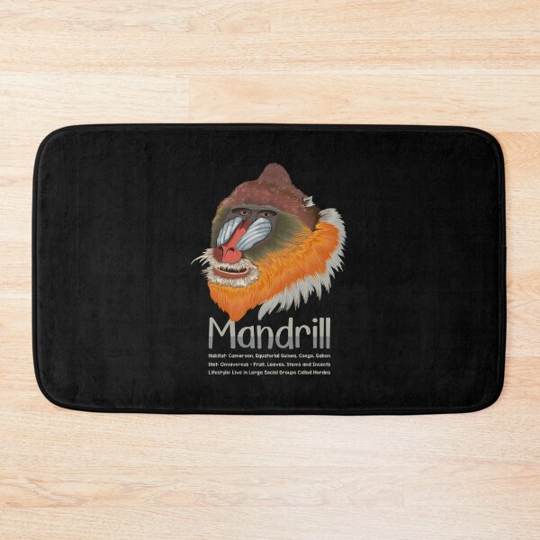 Item preview, Mandrill Monkey Lovers Infographic Facts Gift designed and sold by Maljonic.