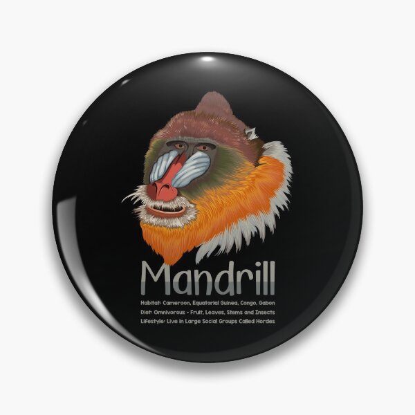 Item preview, Mandrill Monkey Lovers Infographic Facts Gift designed and sold by Maljonic.