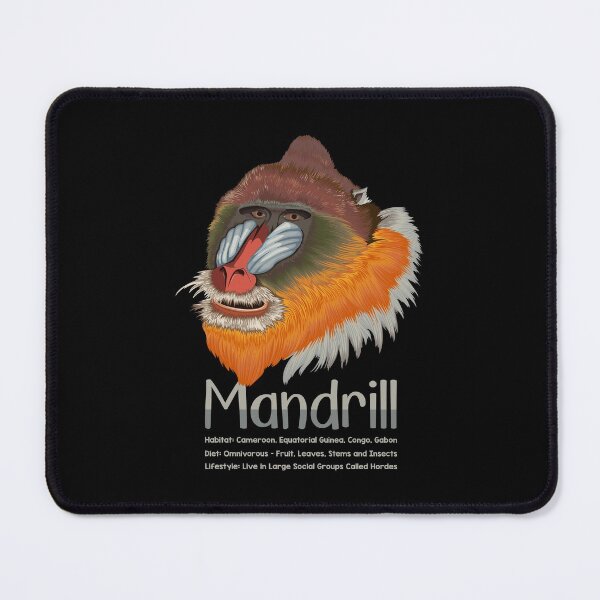 Item preview, Mandrill Monkey Lovers Infographic Facts Gift designed and sold by Maljonic.