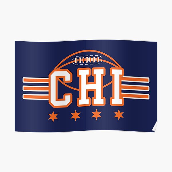 "Chicago Flag Chicago Football Chicago Sports" Poster for Sale by