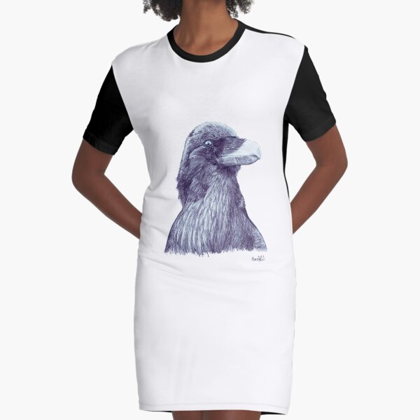 Suspicious Graphic T-Shirt Dress