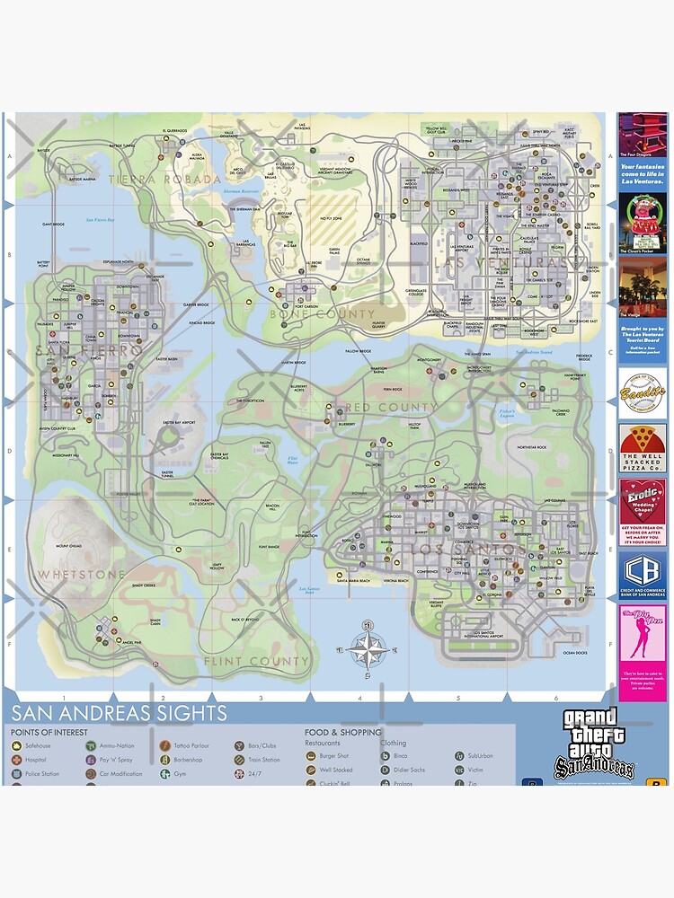 Grand Theft Auto 3 Map - Gta 3 Map - Sticker