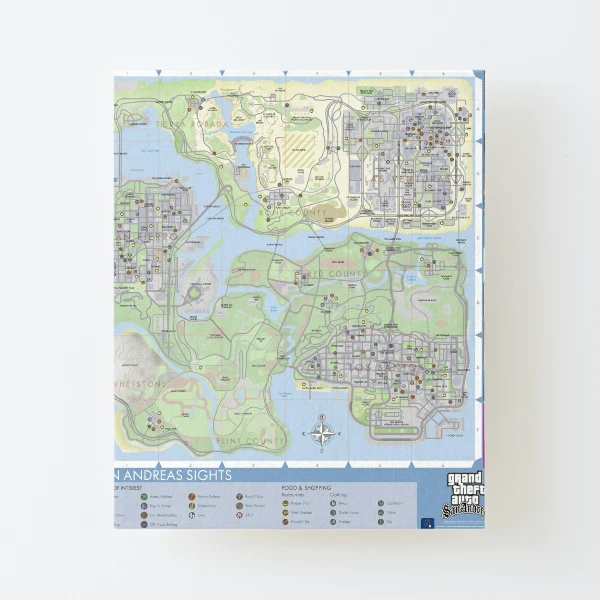 Grand Theft Auto: San Andreas Secrets Map Map for PlayStation 2 by  GamerLady - GameFAQs