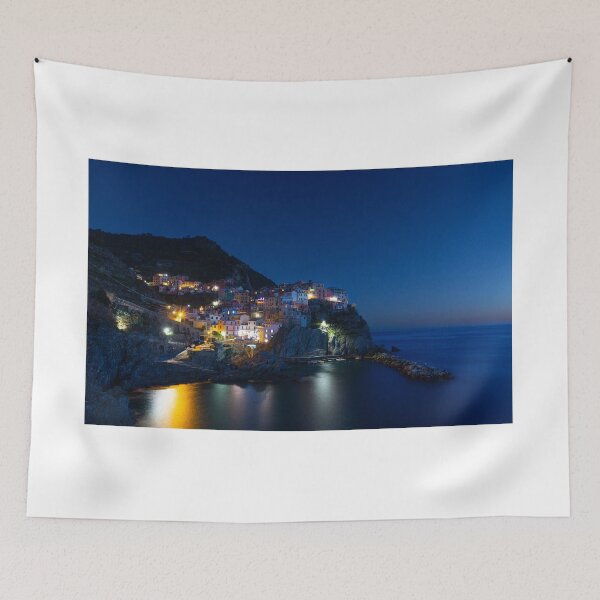 Item preview, Blue hour in Manarola designed and sold by pietrofoto.