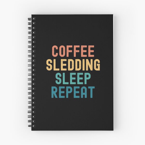Item preview, Coffee Sledding Sleep Repeat - Funny Sledding & Coffee Gift designed and sold by kindxinn.