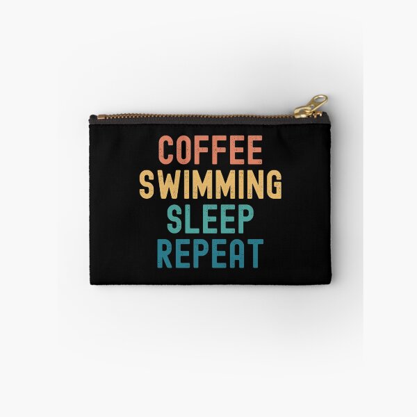Item preview, Coffee Swimming Sleep Repeat - Funny Swimming & Coffee Gift designed and sold by kindxinn.