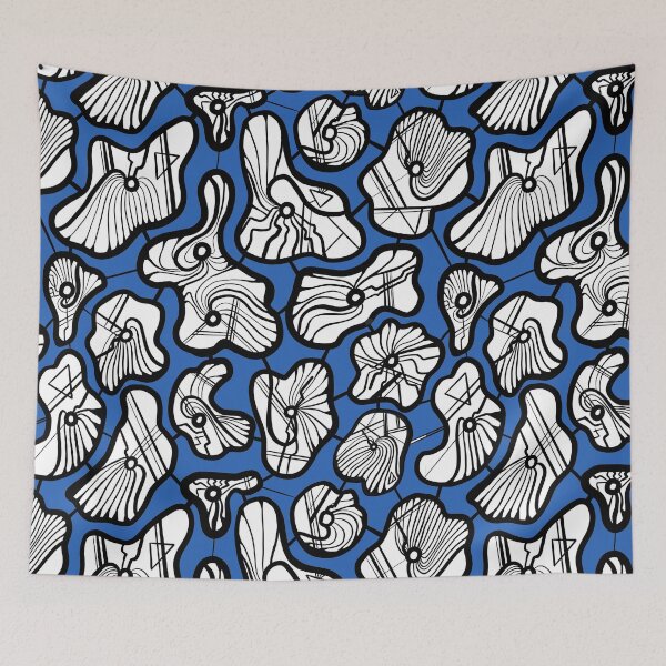 Item preview,  Vivant Geometry, dark blue, white & black designed and sold by StudioDante.