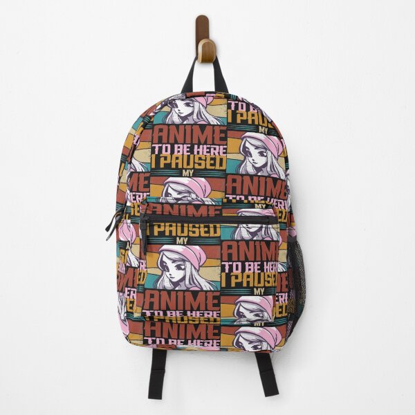 Item preview, Funny Anime Lovers Saying - I Paused My Anime To Be Here designed and sold by Theparticular.