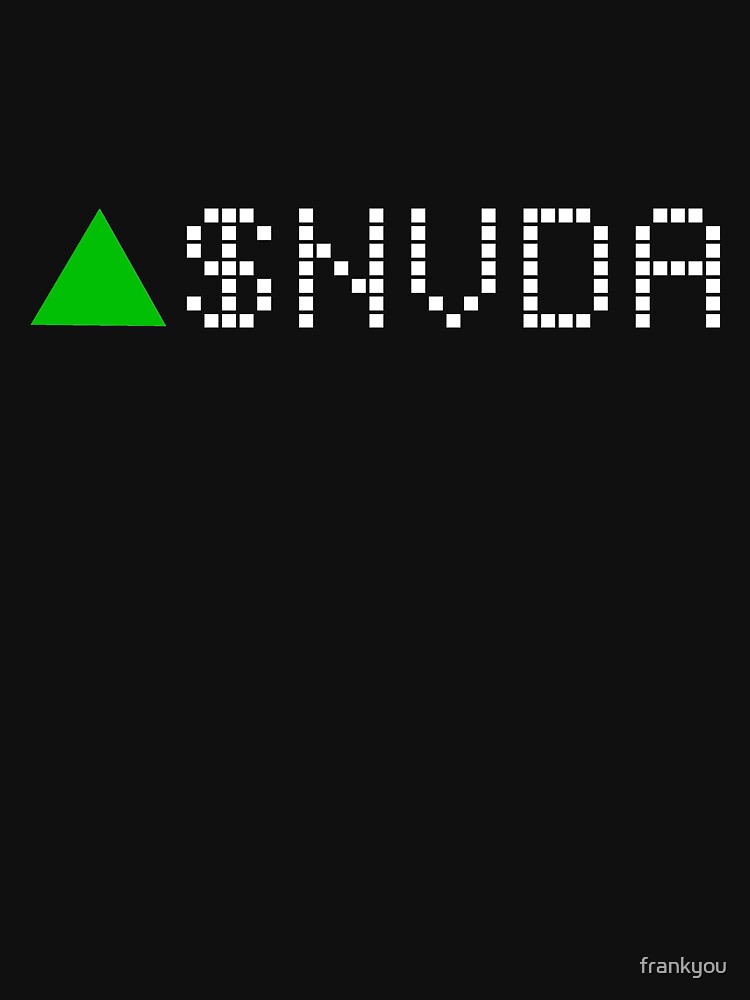 Nvidia Stock Ticker Green - White Font Essential T-Shirt for Sale by  frankyou