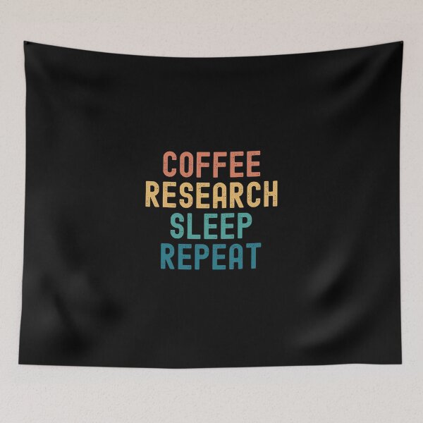 Item preview, Coffee Research Sleep Repeat - Funny Research & Coffee Gift designed and sold by kindxinn.