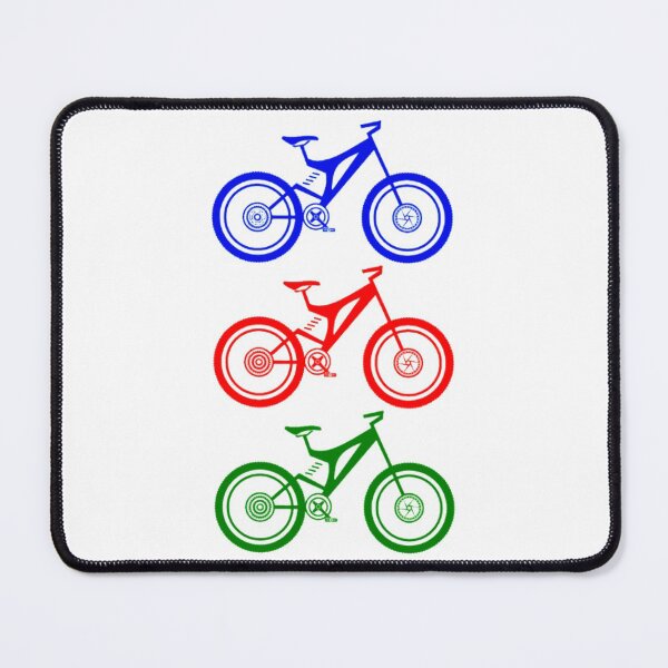 Item preview, ACTIVE CYCLISTS RIDING MOUNTAIN BIKES IN DIRT TRAILS designed and sold by MrCreativeArts.