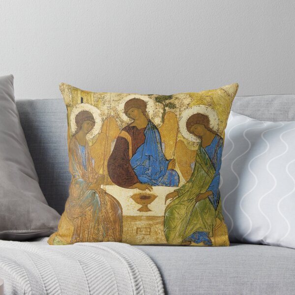 Vista previa del artículo con la obra «Andrei Rublev "La Santísima Trinidad" (también llamada La Hospitalidad de Abraham) 1411», diseñado y vendido por Alexandra Dahl.