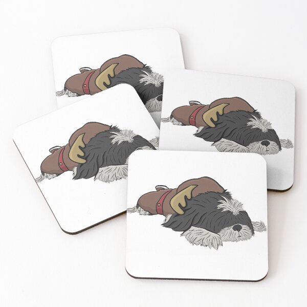 Item preview, Sleeping Shi Tzu in reindeer costume designed and sold by littlethistle.
