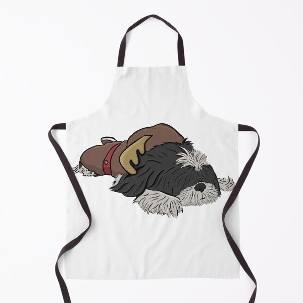 Item preview, Sleeping Shi Tzu in reindeer costume designed and sold by littlethistle.