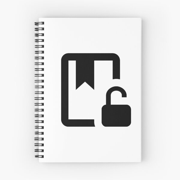 Item preview, MDI book-lock-open-outline designed and sold by GnarlyFurtardo.