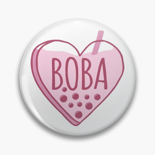 Item preview, Boba heart pink designed and sold by MamSelle.