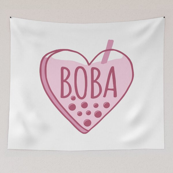Item preview, Boba heart pink designed and sold by MamSelle.