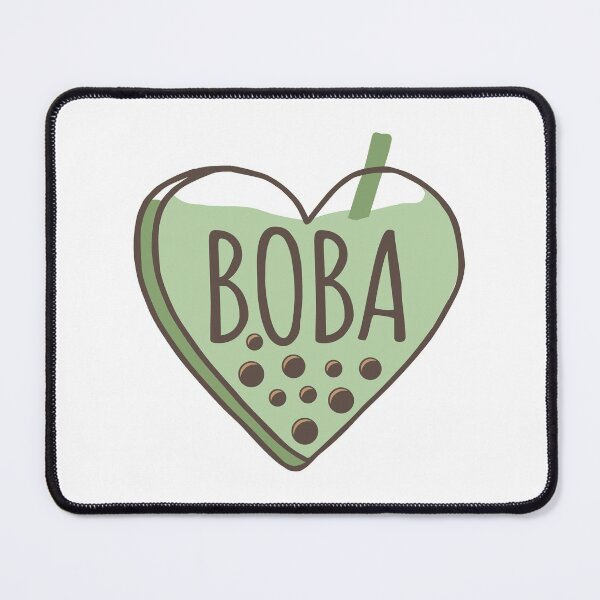 Item preview, Boba valentine heart green designed and sold by MamSelle.