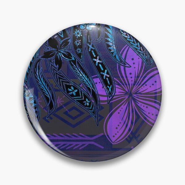 Item preview, Samoan Purple Malu Mana Tribal Collage designed and sold by sunnthreads.