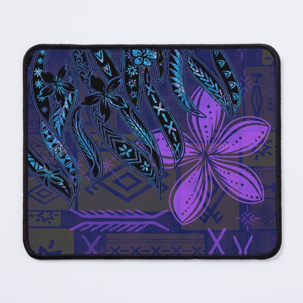 Item preview, Samoan Purple Malu Mana Tribal Collage designed and sold by sunnthreads.