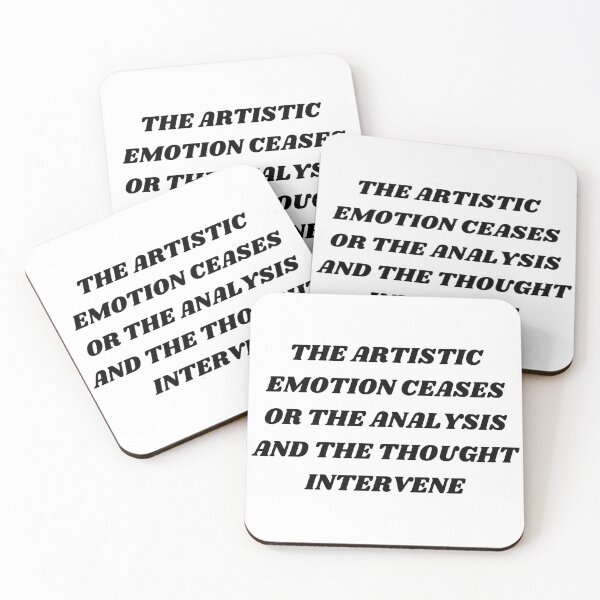 Item preview, The artistic emotion ceases or the analysis and the thought intervene designed and sold by Kuitoo.