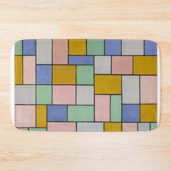 Item preview, Abstract colored grid- composition by Theo Van Doesburg designed and sold by Byfab.