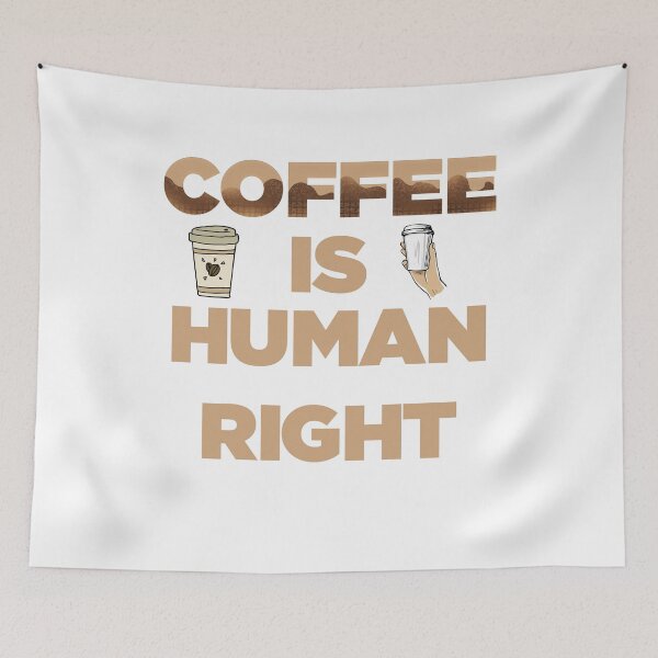Item preview, Coffee Is A Human Right - Beautiful Coffee Cup Vintage Style Gift designed and sold by andrei49387.