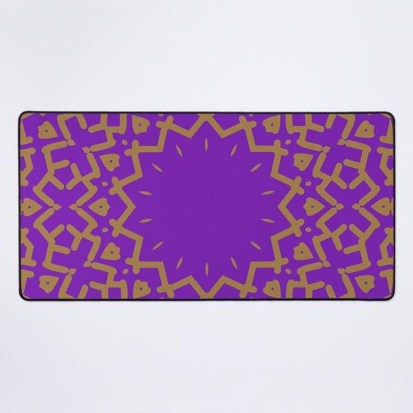 Item preview, Gypsy Portal Mandala in Old Gold on Purple designed and sold by AlteredAtelier.