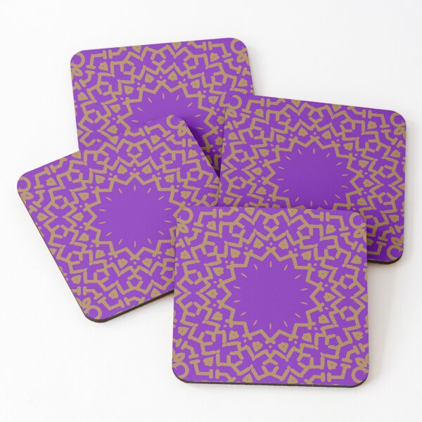 Item preview, Gypsy Portal Mandala in Old Gold on Purple designed and sold by AlteredAtelier.
