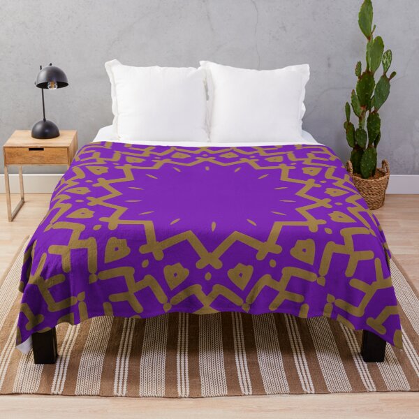Item preview, Gypsy Portal Mandala in Old Gold on Purple designed and sold by AlteredAtelier.