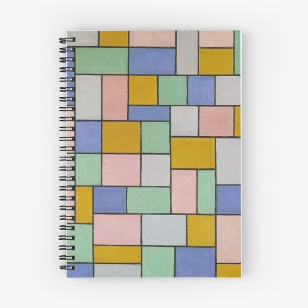 Item preview, Abstract colored grid- composition by Theo Van Doesburg designed and sold by Byfab.