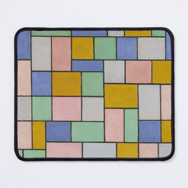 Item preview, Abstract colored grid- composition by Theo Van Doesburg designed and sold by Byfab.