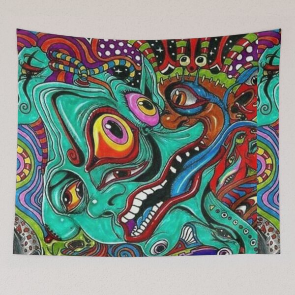 Item preview, trippy drippy face designed and sold by aciddes.