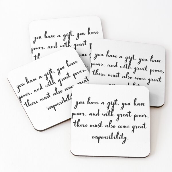 Item preview, with great power, there must also come great responsibility  designed and sold by ouiouiitslucyb1.