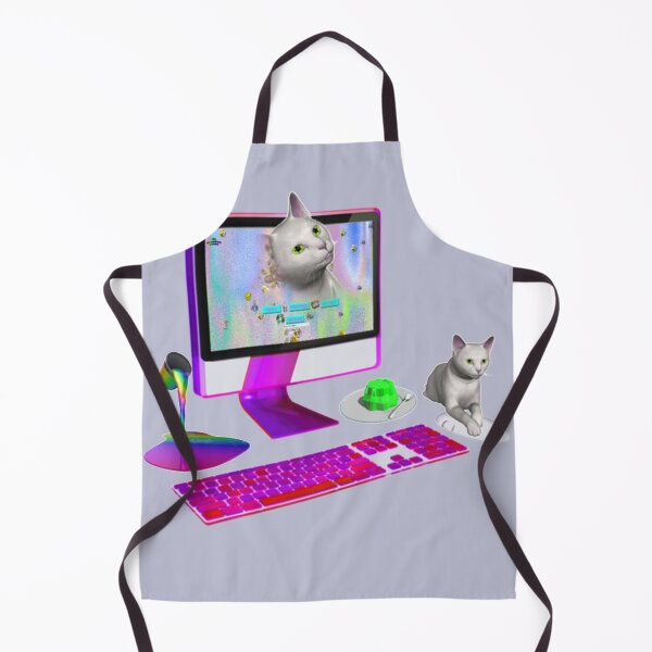Item preview, vaporwave cat computer designed and sold by aciddes.