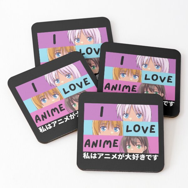 Item preview, I LOVE ANIME.  designed and sold by Dunn Designs.
