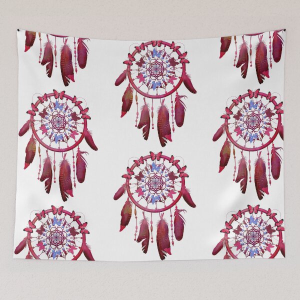 Item preview, DREAMCATCHER BUTTERFLY - PINK FEATHERS designed and sold by Kwayako.