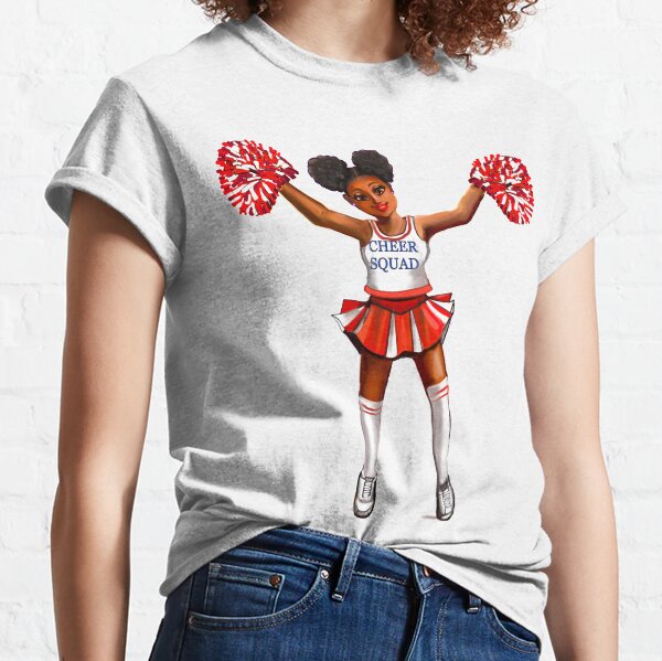 cheerleader t-shirt camisa de lider animador camisa de animadora de equipo