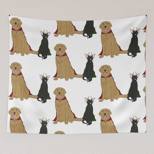 Item preview, Loki and Thor - Cat and Dog designed and sold by Uncanny-Designs.